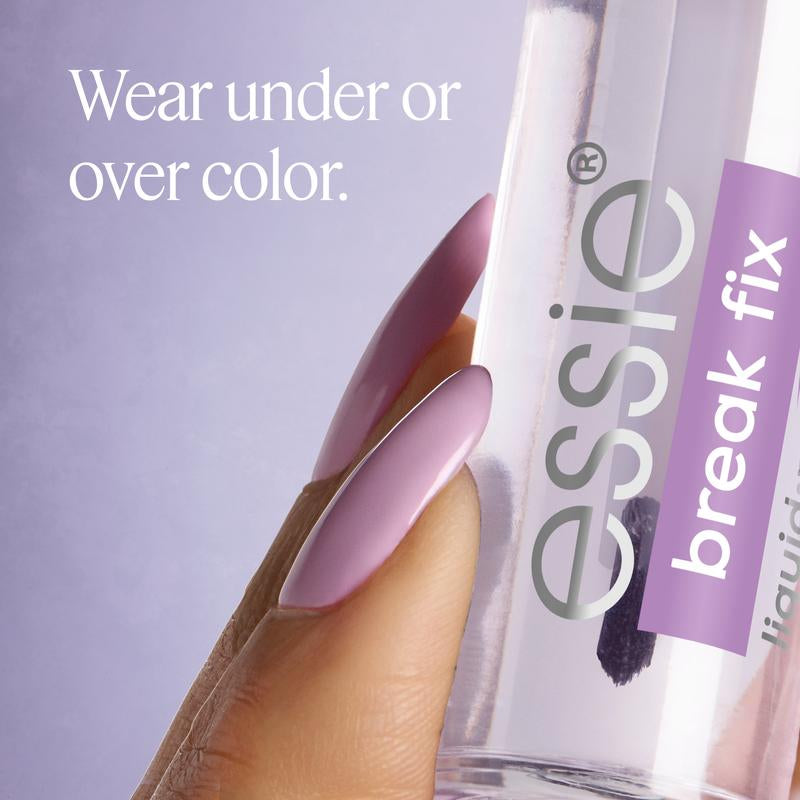 Break Fix Liquid Nail Patch - Fast-Drying Solution for up to 5 Days, Portable Pack with Precise Brush, Essie