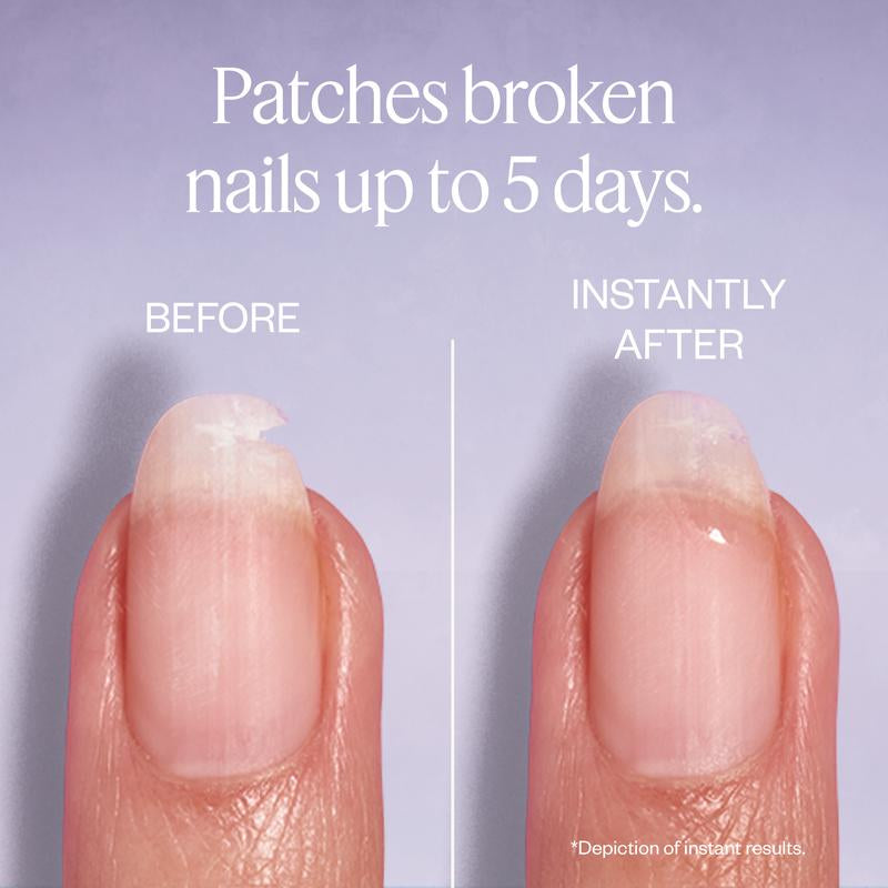 Break Fix Liquid Nail Patch - Fast-Drying Solution for up to 5 Days, Portable Pack with Precise Brush, Essie