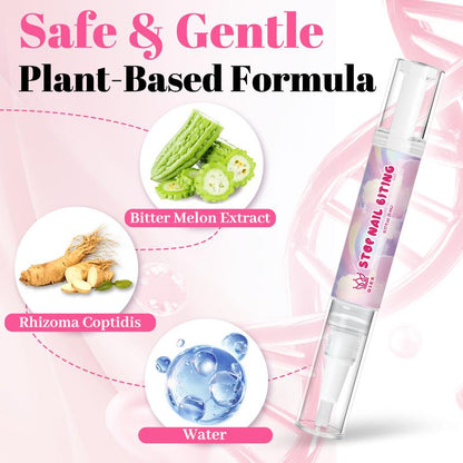 Qiek Stop Biting Pen for Kids - Prevention Nail Biting Thumb Sucking Deterrent Nail Polish Treatment Portable Fast Dry Long Lasting Non Toxic Natural Nail Care Pen for Children Teens Adults Biters #Tiktokshopblackfriday