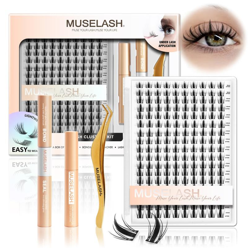 Muselash Lashes Aphrodite Fairy Flora Ultra-Dense Long-Lasting Natural Daily Volume Manga Style Beginner-Friendly DIY Eyelashes for Flawless Trendy Must-Have Clusters Makeup