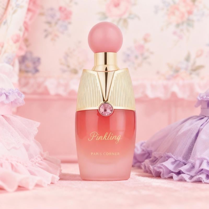 Paris Corner Perfumes Pinkling EDP Women'S Fragrance 100Ml 3.4 Fl Oz Enchanting Amber Floral Blend with Cherry & Saffron
