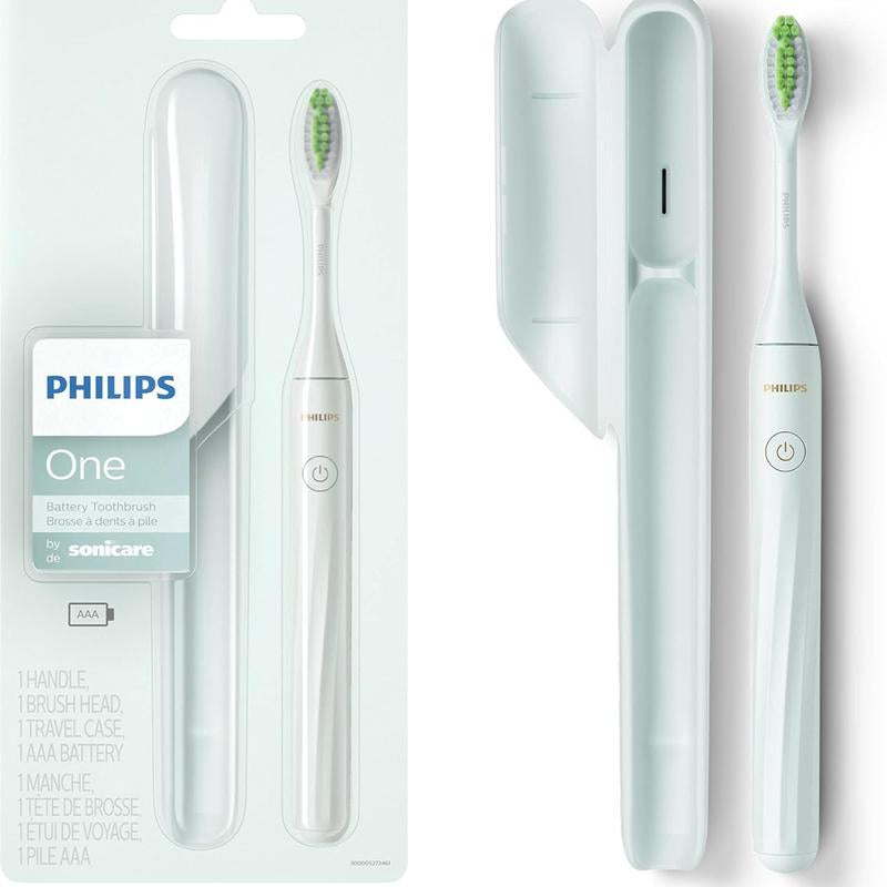 Philips Sonicare Battery Toothbrush with Sonic Technology for Deep Cleaning & Comfortable Grip for Daily Oral Care - Includes Travel Case & AAA Battery