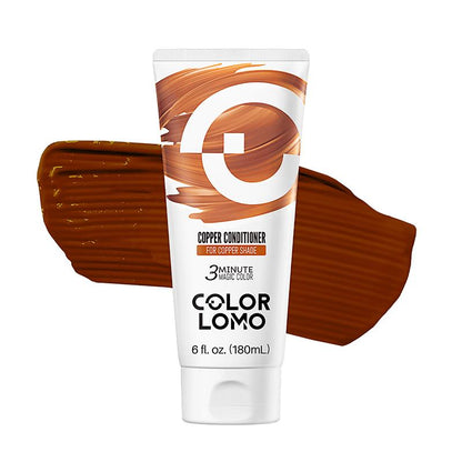 Colorlomo Copper Color Depositing Conditioner 180Ml for Copper Shade 3 Minute Magic Color Haircare Mask 6 Fl Oz