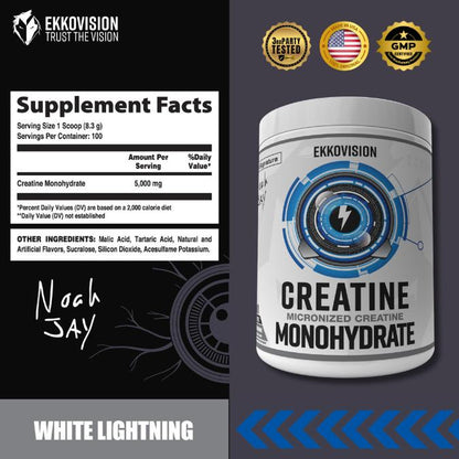 EKKO Creatine Monohydrate - 3Rd Party Tested