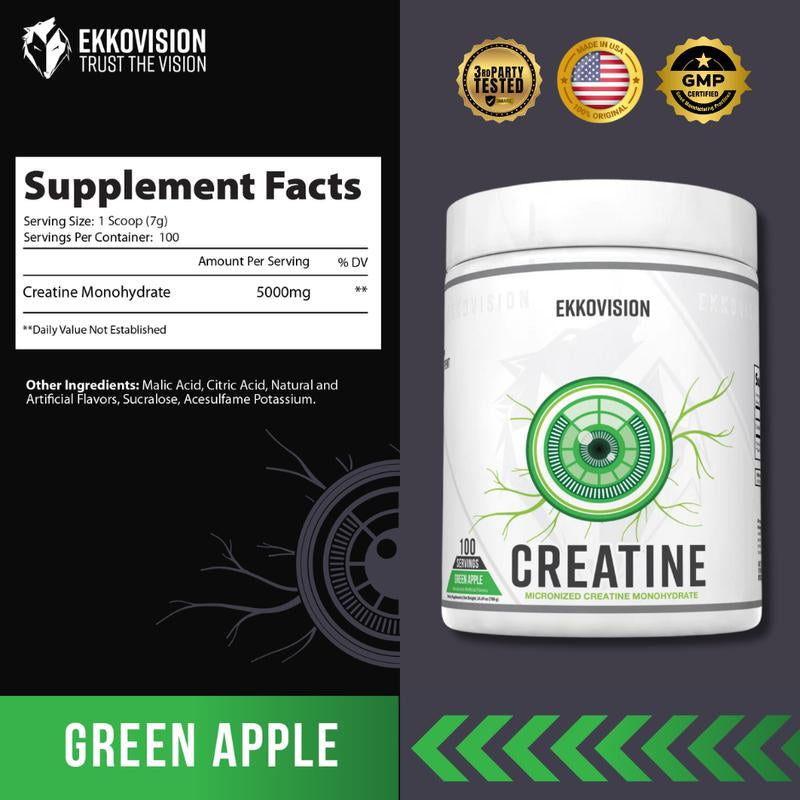 EKKO Creatine Monohydrate - 3Rd Party Tested