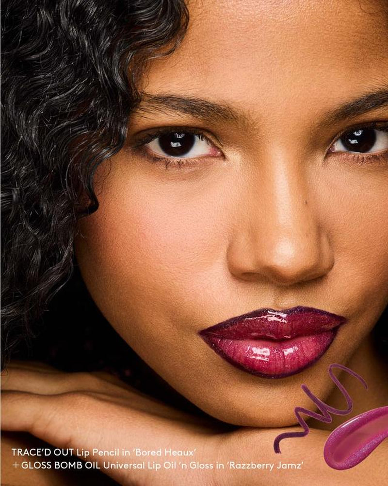 Fenty Beauty Chocolate Bordeaux Lip Duo: Trace’D Out Longwear Waterproof Pencil Lip Liner + Gloss Bomb Stix High-Shine Gloss Stick or Gloss Bomb Stix High-Shimmer Gloss Stick
