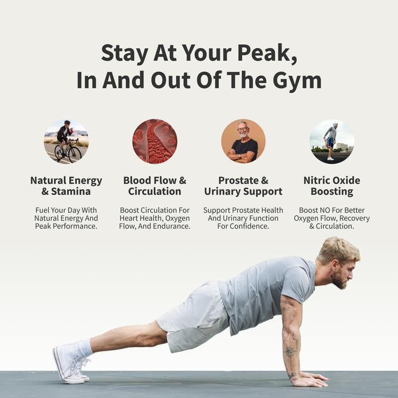 Ultimate Men'S Health Bundle - Snap Supplements - Nitric Oxide Booster 60Ct + Prostate Health Bundle - Natural Supplement Capsules - Support Blood Circulation & Prostate Health