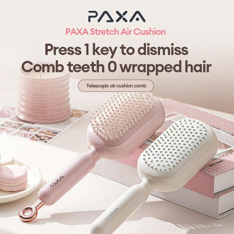 PAXA Air Cushion Massage Comb Hollow Massage Comb Cylinder Styling Curl Comb - Daily Care and Detangling, Massage for Scalp, Heat Resistant Companion for Hair Blowing and Styling