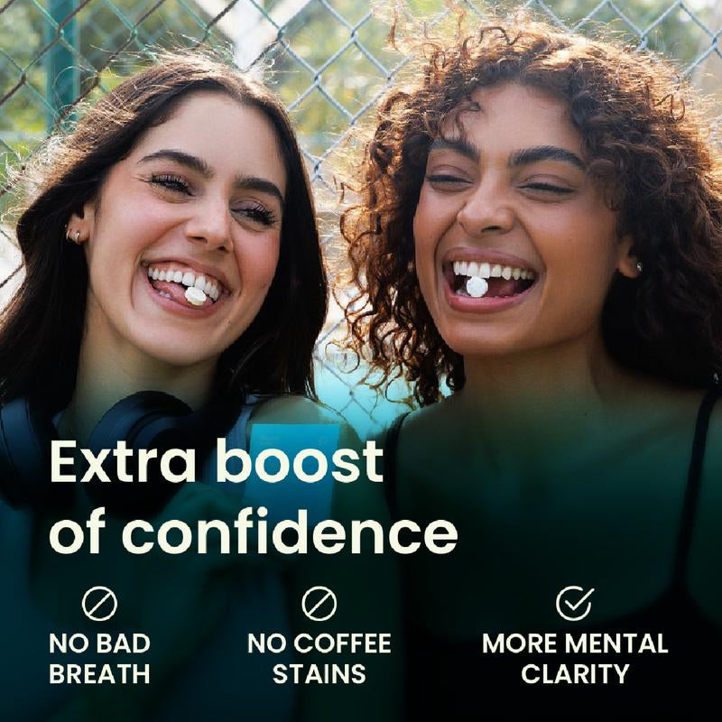 Neuro Energy Caffeine Gum/Mints for Energy & Focus - Sugar-Free with L Theanine, Caffeine, Vitamin B12 & Vitamin B6 - Peppermint Flavor