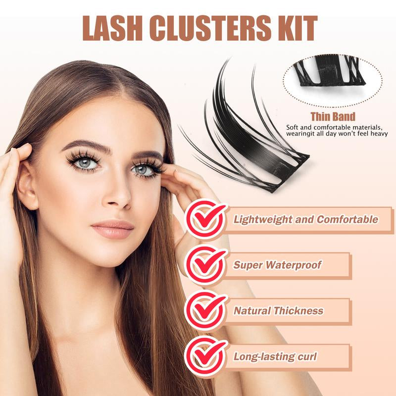 Muselash Lashes Aphrodite Fairy Flora Ultra-Dense Long-Lasting Natural Daily Volume Manga Style Beginner-Friendly DIY Eyelashes for Flawless Trendy Must-Have Clusters Makeup