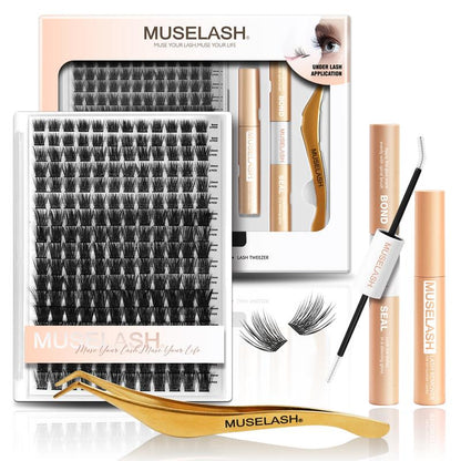 Muselash Lashes Aphrodite Fairy Flora Ultra-Dense Long-Lasting Natural Daily Volume Manga Style Beginner-Friendly DIY Eyelashes for Flawless Trendy Must-Have Clusters Makeup