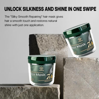 STARPLEX Hair Care Mask | Silky Smooth Repairing Formula - 78H Hydration + Heat Protection | Frizz-Free Hair Solution Plant Extract Haircare Organic Keratin Hair Mask Hair Oil