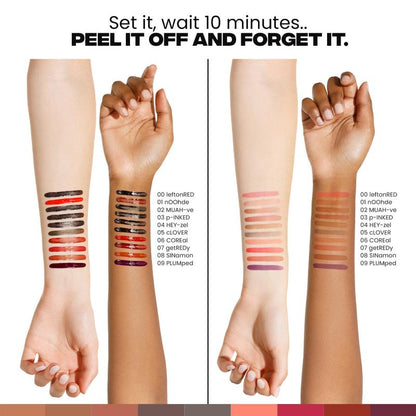 LIP LINER STAY-N - Peel-Off Lip Liner Stain - All Day & Night Lipliner with Hyaluronic Acid & Vitamin E - Long Lasting Formula - 0.12 Fl Oz / 3.5 Ml