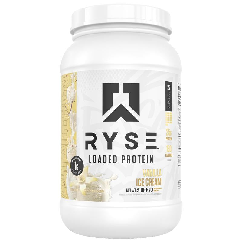 RYSE Loaded Protein Powder - 25G Whey Protein Isolate & Concentrate with Prebiotic Fiber & Mcts - Low Carb, Low Sugar, Digestive-Friendly