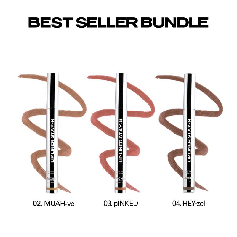 LIP LINER STAY-N - Peel-Off Lip Liner Stain - All Day & Night Lipliner with Hyaluronic Acid & Vitamin E - Long Lasting Formula - 0.12 Fl Oz / 3.5 Ml