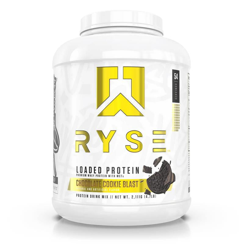 RYSE Loaded Protein Powder - 25G Whey Protein Isolate & Concentrate with Prebiotic Fiber & Mcts - Low Carb, Low Sugar, Digestive-Friendly