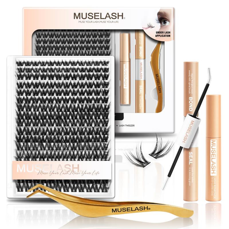 Muselash Lashes Aphrodite Fairy Flora Ultra-Dense Long-Lasting Natural Daily Volume Manga Style Beginner-Friendly DIY Eyelashes for Flawless Trendy Must-Have Clusters Makeup