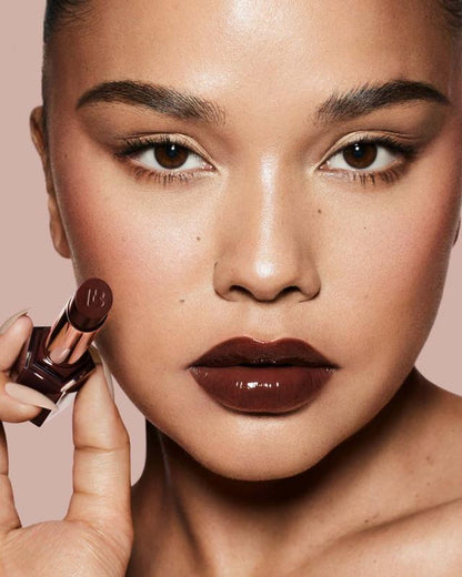 Fenty Beauty Chocolate Bordeaux Lip Duo: Trace’D Out Longwear Waterproof Pencil Lip Liner + Gloss Bomb Stix High-Shine Gloss Stick or Gloss Bomb Stix High-Shimmer Gloss Stick