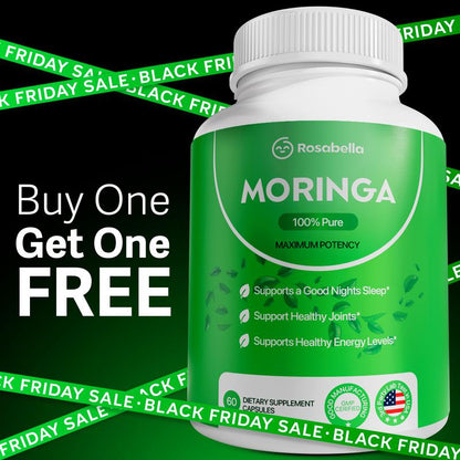 2 X Rosabella Moringa Capsules (800Mg) for Immune Support, Gut Health & Vitamins