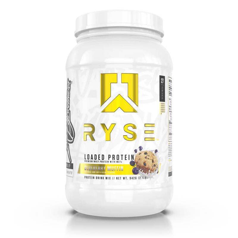 RYSE Loaded Protein Powder - 25G Whey Protein Isolate & Concentrate with Prebiotic Fiber & Mcts - Low Carb, Low Sugar, Digestive-Friendly