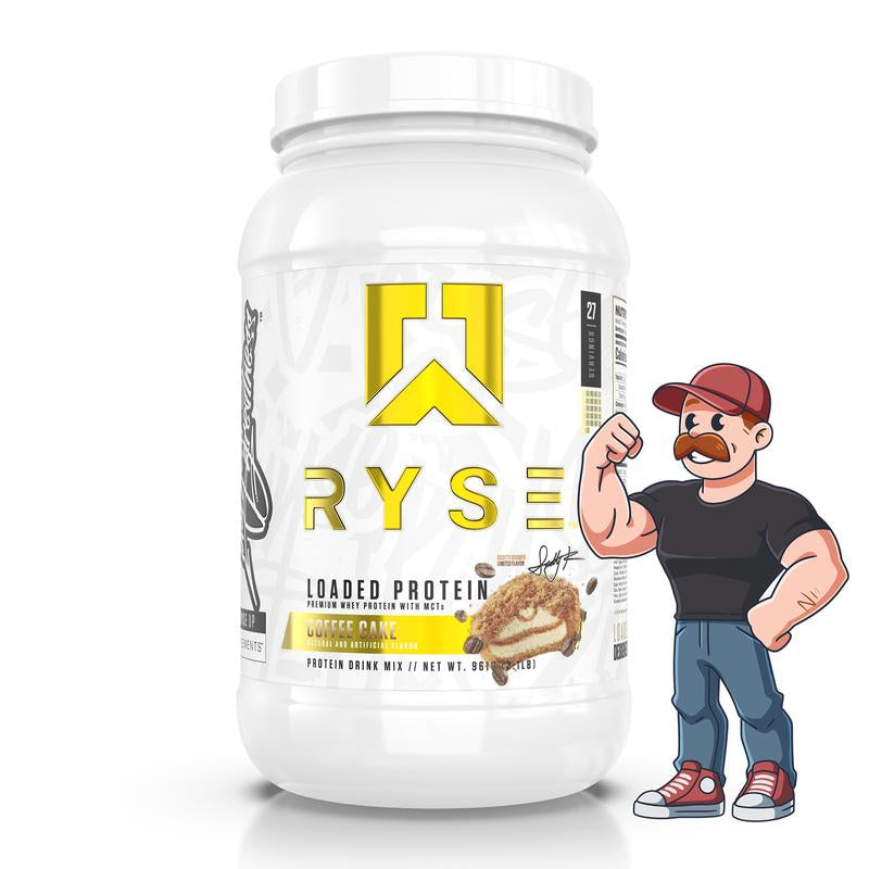 RYSE Loaded Protein Powder - 25G Whey Protein Isolate & Concentrate with Prebiotic Fiber & Mcts - Low Carb, Low Sugar, Digestive-Friendly