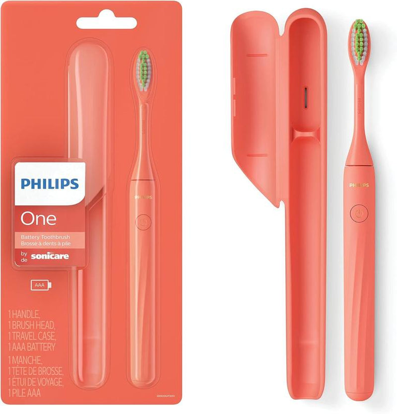 Philips Sonicare Battery Toothbrush with Sonic Technology for Deep Cleaning & Comfortable Grip for Daily Oral Care - Includes Travel Case & AAA Battery