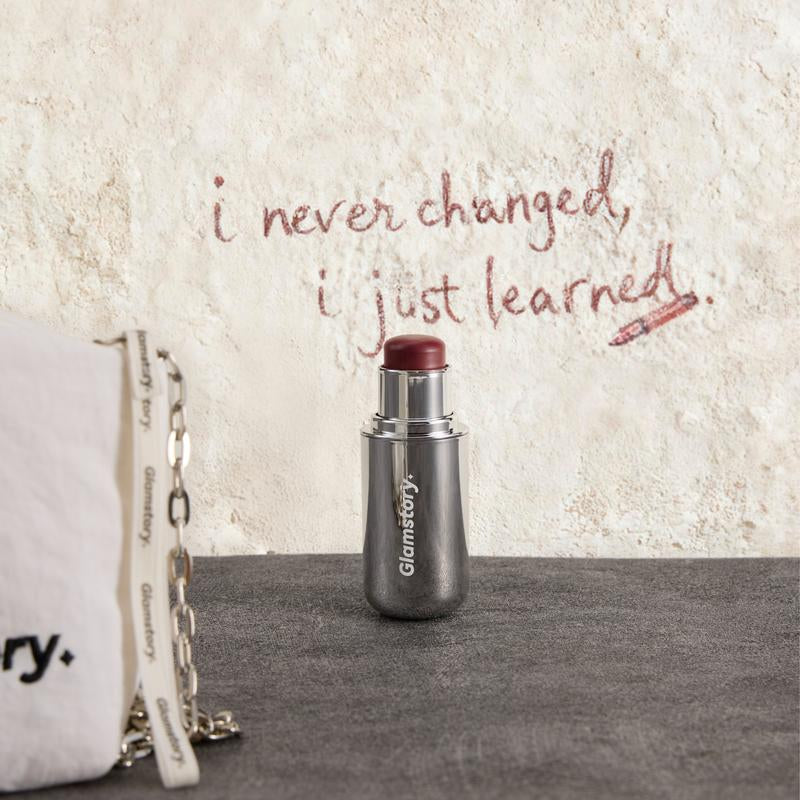 Glamstory Poptide Cream Blush Stick - Hydrating & Long-Lasting Natural Flush - Vegan & Cruelty-Free Makeup - Double Delight Lip & Cheek Duos Nourishing Radiance Cosmetic