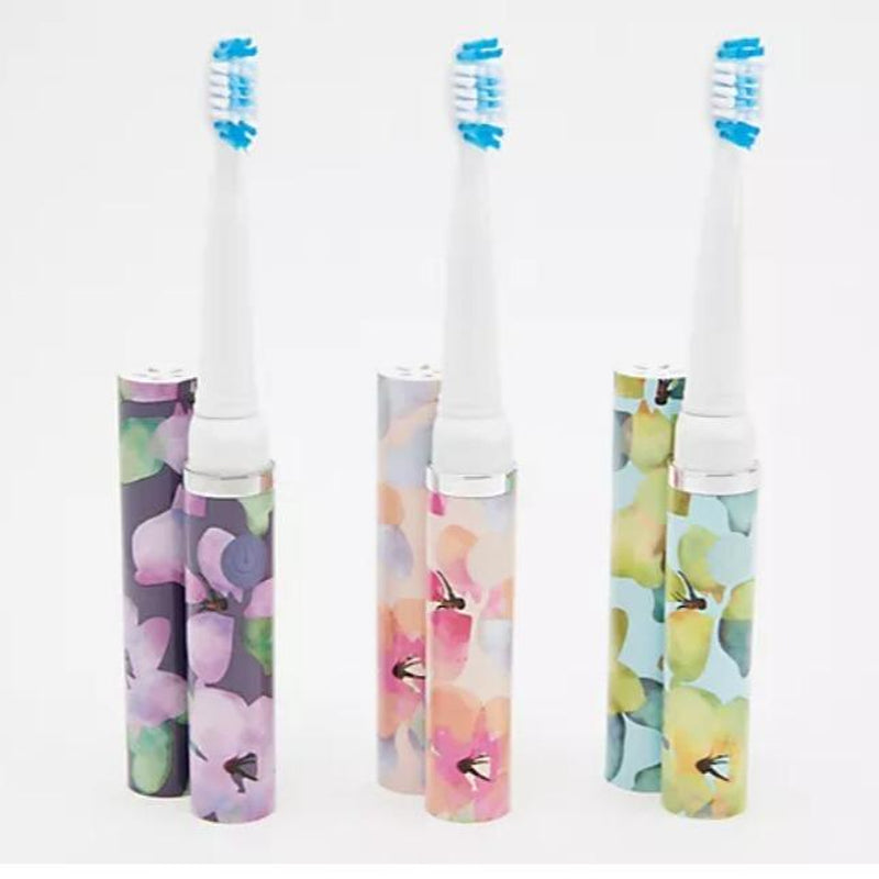 Pop Sonic Set of 3 Gosonic Toothbrushes with 6 Brush Heads