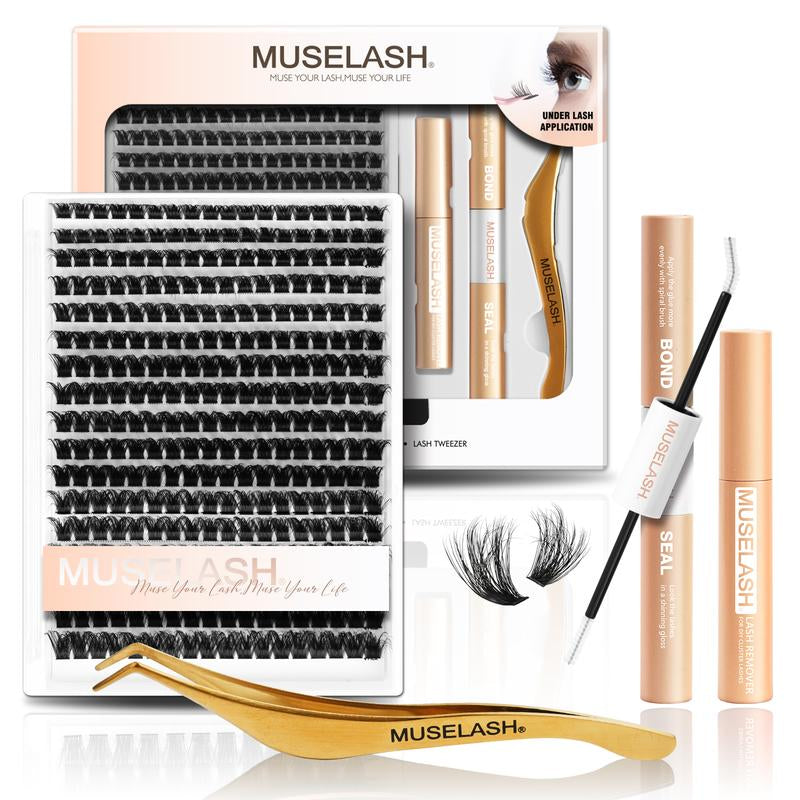 Muselash Lashes Aphrodite Fairy Flora Ultra-Dense Long-Lasting Natural Daily Volume Manga Style Beginner-Friendly DIY Eyelashes for Flawless Trendy Must-Have Clusters Makeup