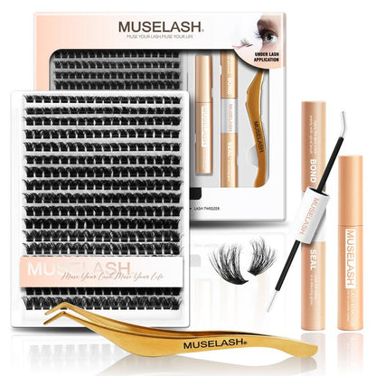 Muselash Lashes Aphrodite Fairy Flora Ultra-Dense Long-Lasting Natural Daily Volume Manga Style Beginner-Friendly DIY Eyelashes for Flawless Trendy Must-Have Clusters Makeup