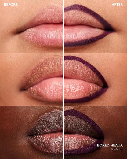 Fenty Beauty Chocolate Bordeaux Lip Duo: Trace’D Out Longwear Waterproof Pencil Lip Liner + Gloss Bomb Stix High-Shine Gloss Stick or Gloss Bomb Stix High-Shimmer Gloss Stick