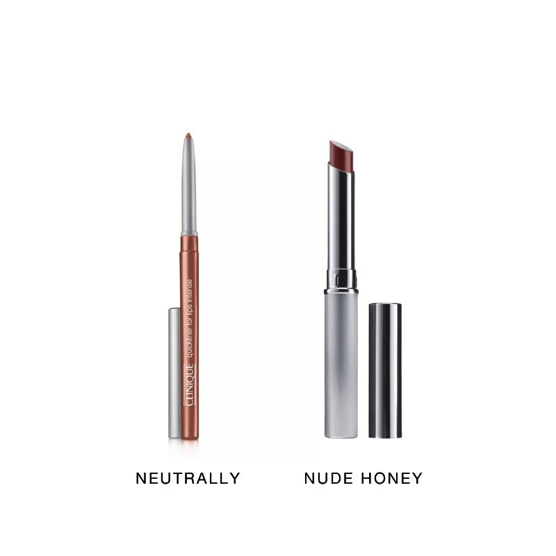 Clinique Nude Lip Duo - Quickliner for Lips + Almost Lipstick