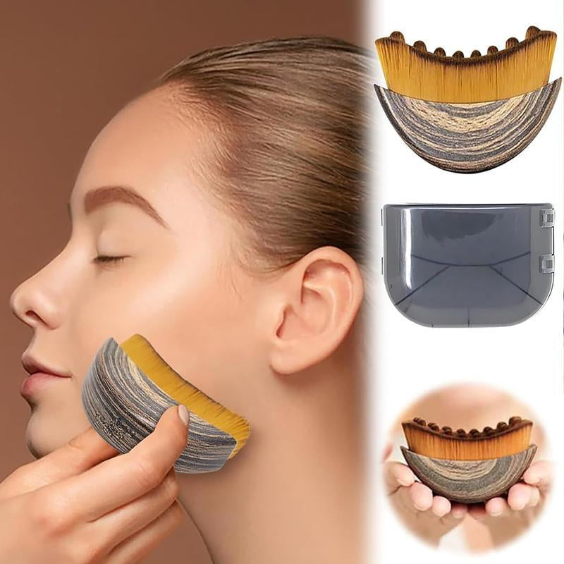 New Lymphatic Contour Face Brush, Dry Brushing Face Brush, Lymphatic Drainage Massager, Lymphatic Ainage Tool for Face, Chin & Jawline Sculpting, Ergonomically Designed to Fit the Skin Precisely and Relieve Fatigue