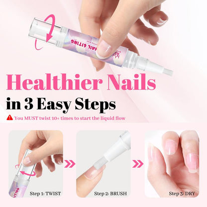 Qiek Stop Biting Pen for Kids - Prevention Nail Biting Thumb Sucking Deterrent Nail Polish Treatment Portable Fast Dry Long Lasting Non Toxic Natural Nail Care Pen for Children Teens Adults Biters #Tiktokshopblackfriday