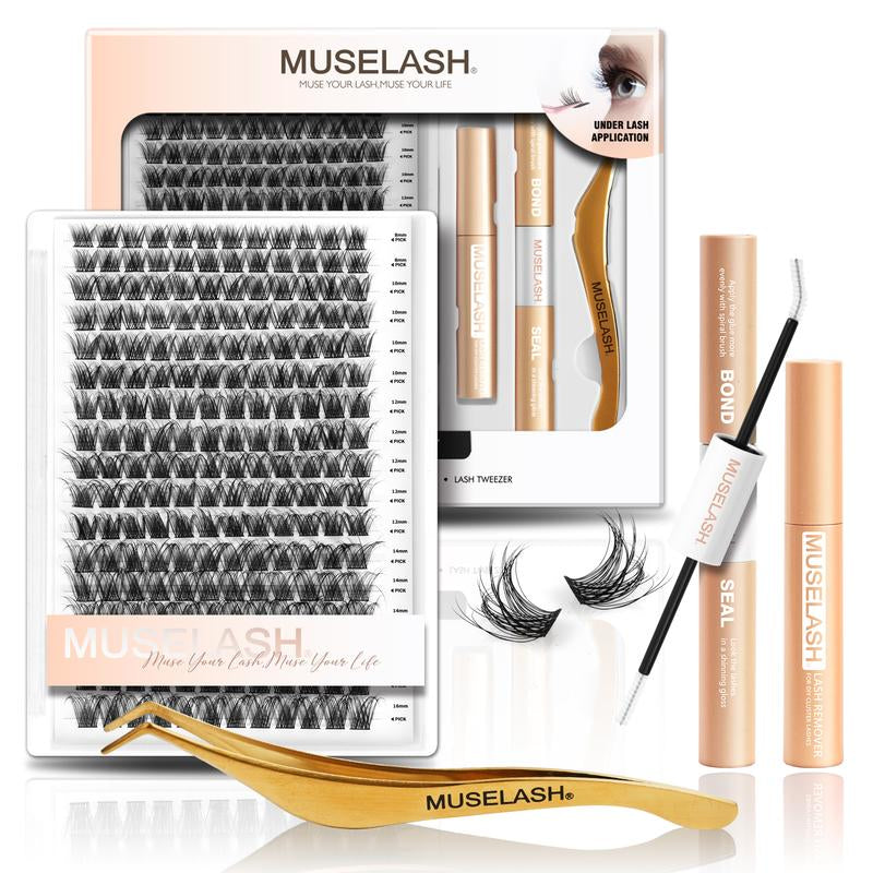 Muselash Lashes Aphrodite Fairy Flora Ultra-Dense Long-Lasting Natural Daily Volume Manga Style Beginner-Friendly DIY Eyelashes for Flawless Trendy Must-Have Clusters Makeup
