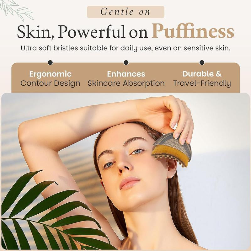 New Lymphatic Contour Face Brush, Dry Brushing Face Brush, Lymphatic Drainage Massager, Lymphatic Ainage Tool for Face, Chin & Jawline Sculpting, Ergonomically Designed to Fit the Skin Precisely and Relieve Fatigue