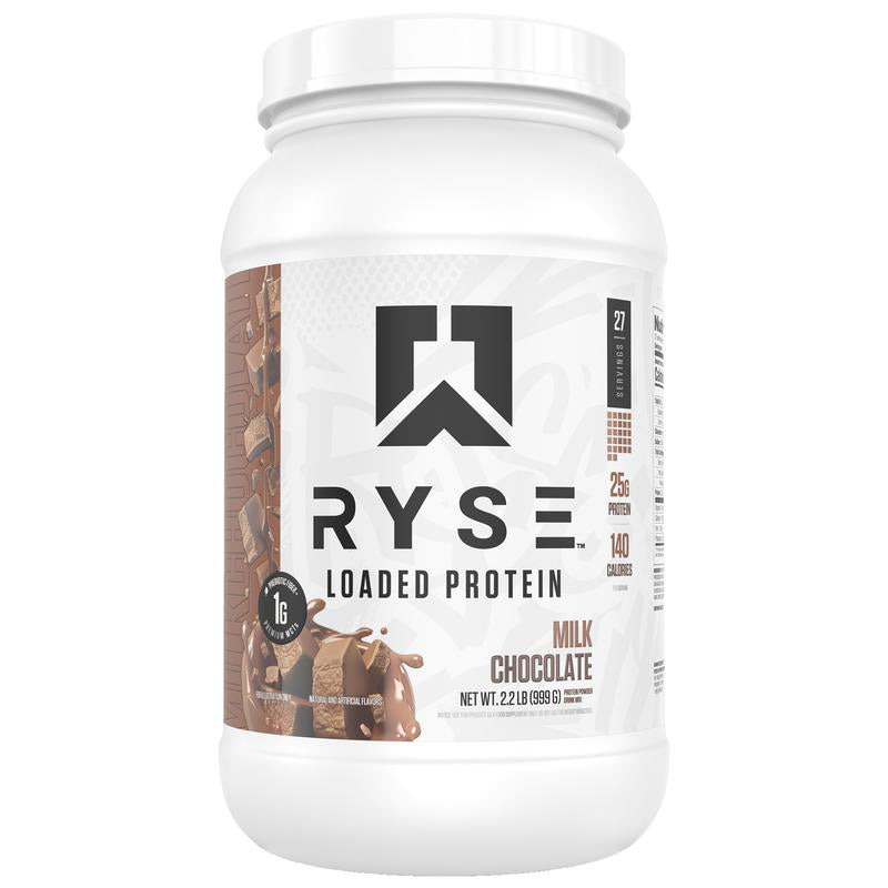 RYSE Loaded Protein Powder - 25G Whey Protein Isolate & Concentrate with Prebiotic Fiber & Mcts - Low Carb, Low Sugar, Digestive-Friendly