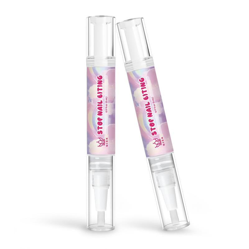 Qiek Stop Biting Pen for Kids - Prevention Nail Biting Thumb Sucking Deterrent Nail Polish Treatment Portable Fast Dry Long Lasting Non Toxic Natural Nail Care Pen for Children Teens Adults Biters #Tiktokshopblackfriday