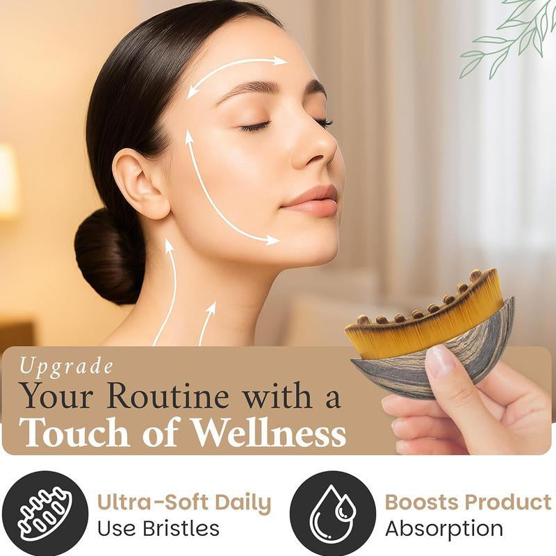 New Lymphatic Contour Face Brush, Dry Brushing Face Brush, Lymphatic Drainage Massager, Lymphatic Ainage Tool for Face, Chin & Jawline Sculpting, Ergonomically Designed to Fit the Skin Precisely and Relieve Fatigue