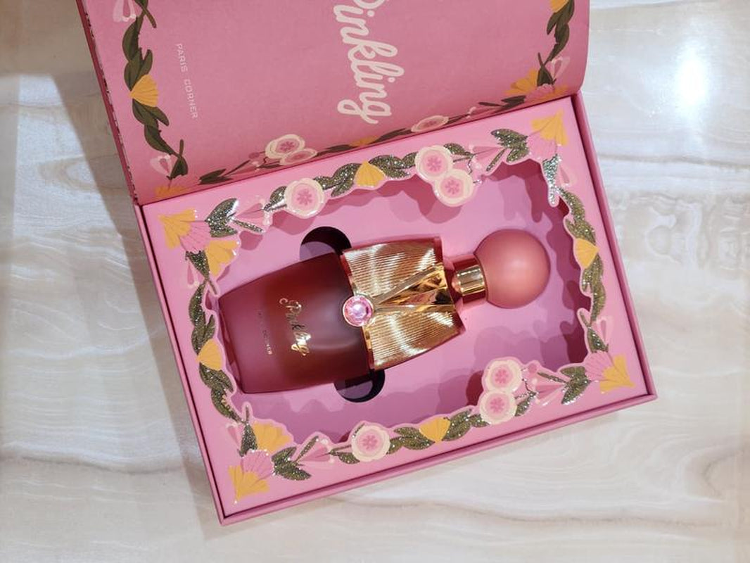 Paris Corner Perfumes Pinkling EDP Women'S Fragrance 100Ml 3.4 Fl Oz Enchanting Amber Floral Blend with Cherry & Saffron