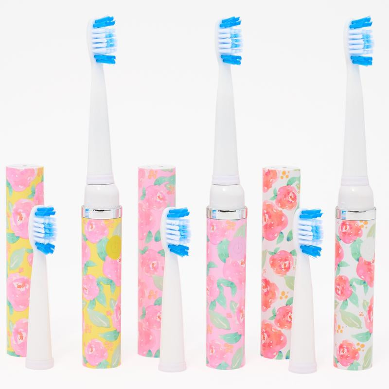 Pop Sonic Set of 3 Gosonic Toothbrushes with 6 Brush Heads