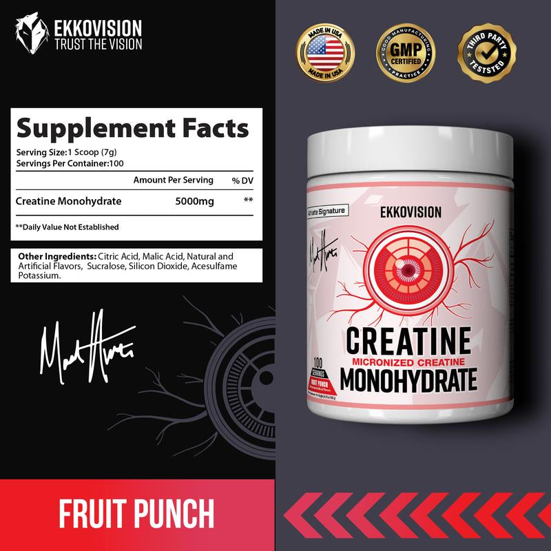 EKKO Creatine Monohydrate - 3Rd Party Tested