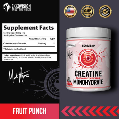 EKKO Creatine Monohydrate - 3Rd Party Tested