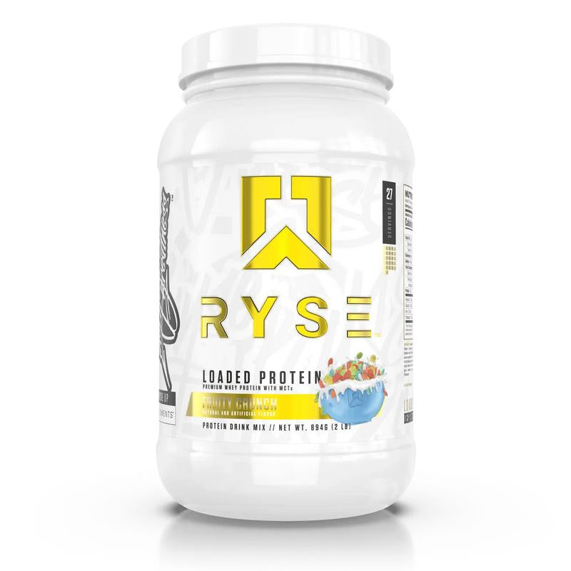 RYSE Loaded Protein Powder - 25G Whey Protein Isolate & Concentrate with Prebiotic Fiber & Mcts - Low Carb, Low Sugar, Digestive-Friendly