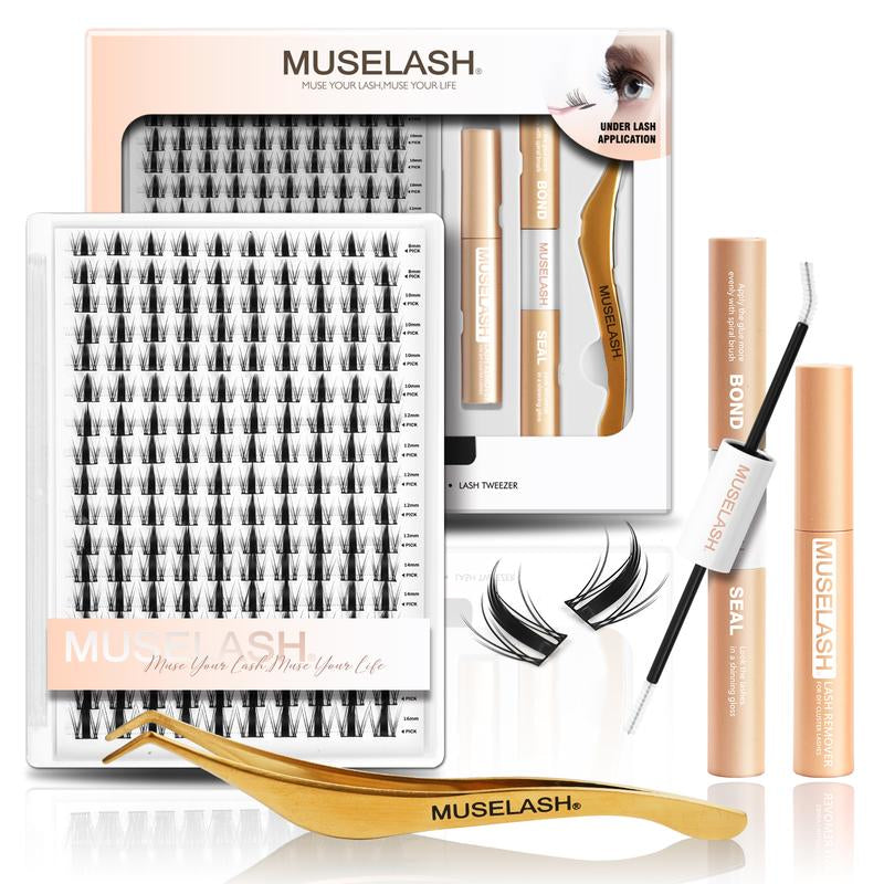 Muselash Lashes Aphrodite Fairy Flora Ultra-Dense Long-Lasting Natural Daily Volume Manga Style Beginner-Friendly DIY Eyelashes for Flawless Trendy Must-Have Clusters Makeup