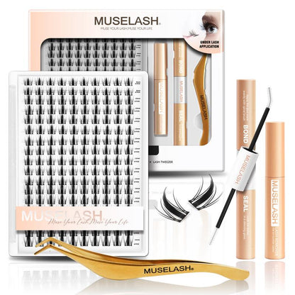 Muselash Lashes Aphrodite Fairy Flora Ultra-Dense Long-Lasting Natural Daily Volume Manga Style Beginner-Friendly DIY Eyelashes for Flawless Trendy Must-Have Clusters Makeup